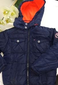 Tommy Hilfiger blue winter jacket boys large 5 and 6
